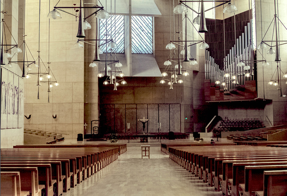 The Cathedral of Our Lady of the Angels.